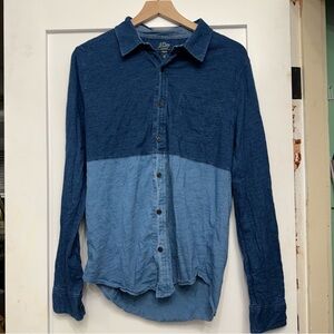 J.Crew - Indigo Knit Button Down Shirt
